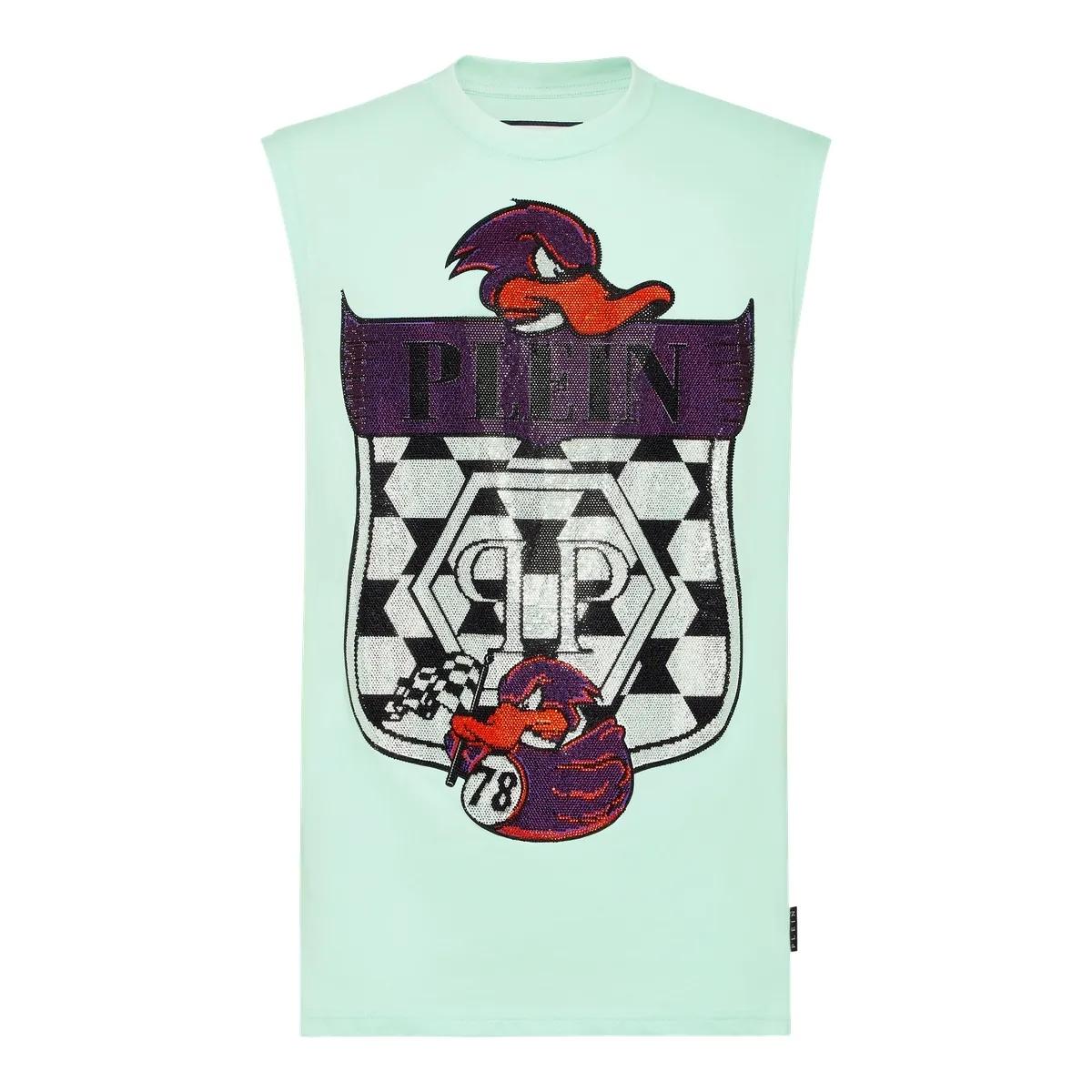 Tanktop aus Baumwolljersey mit Grafikprint