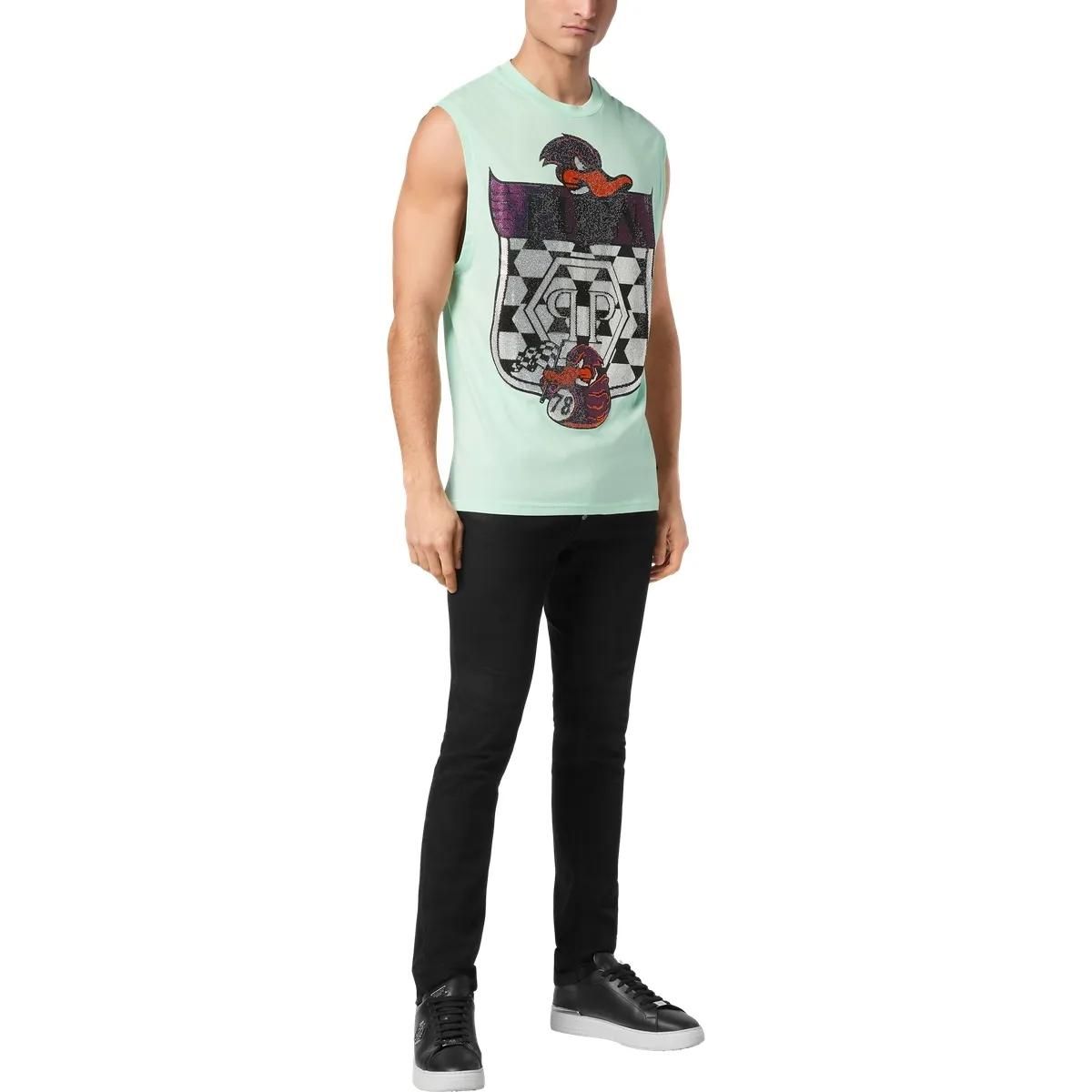 Tanktop aus Baumwolljersey mit Grafikprint