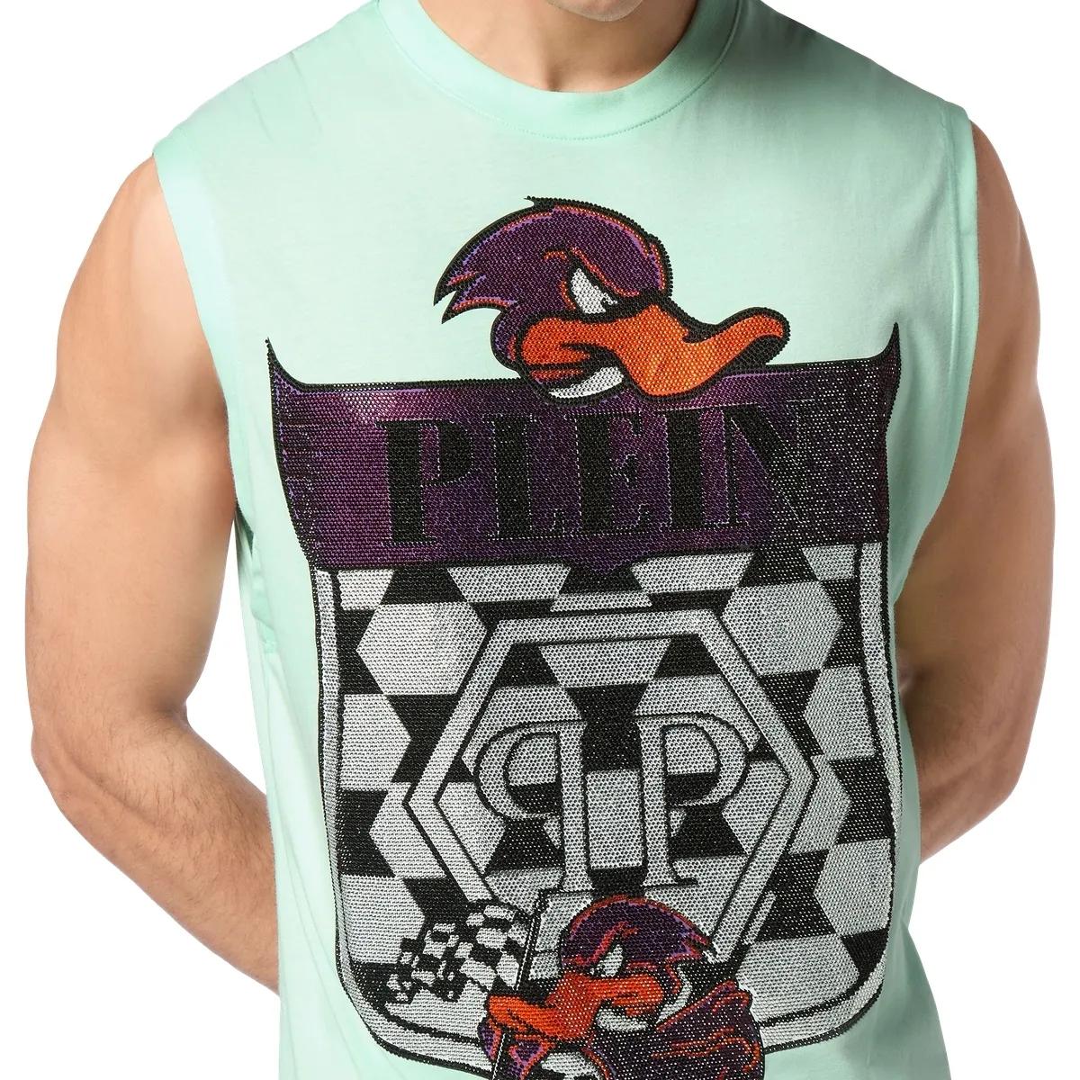Tanktop aus Baumwolljersey mit Grafikprint
