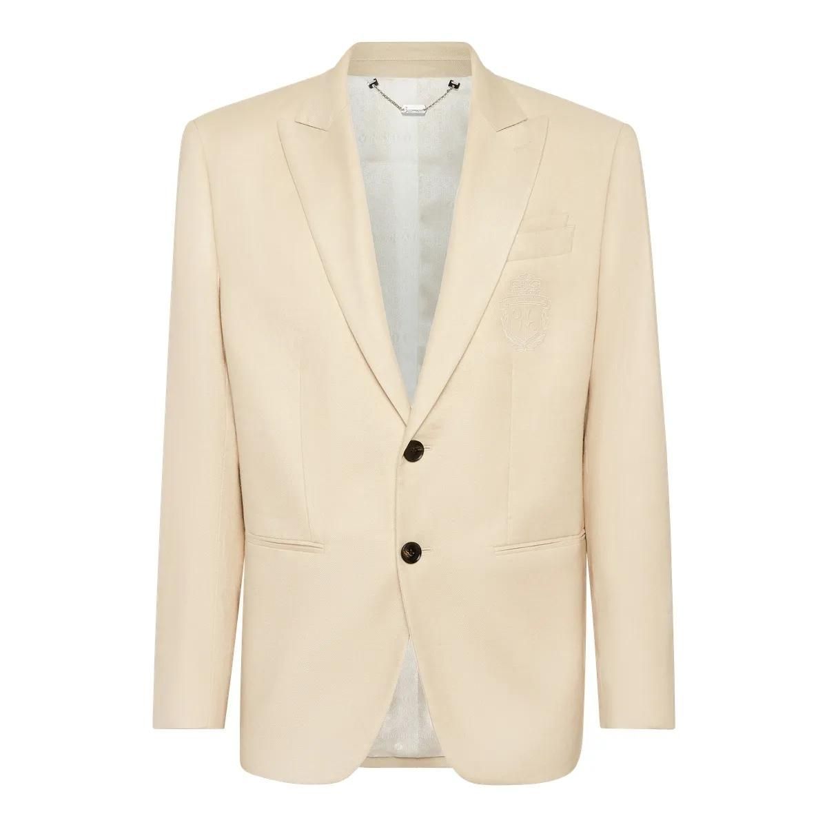 Eleganter zweireihiger Gabardine-Blazer