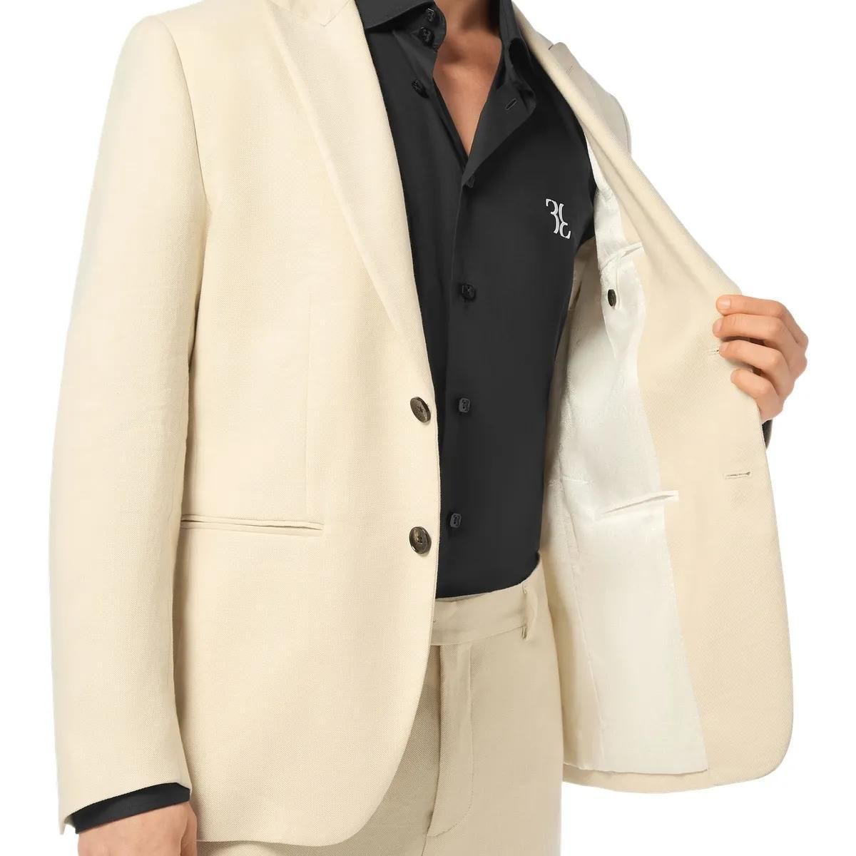 Eleganter zweireihiger Gabardine-Blazer