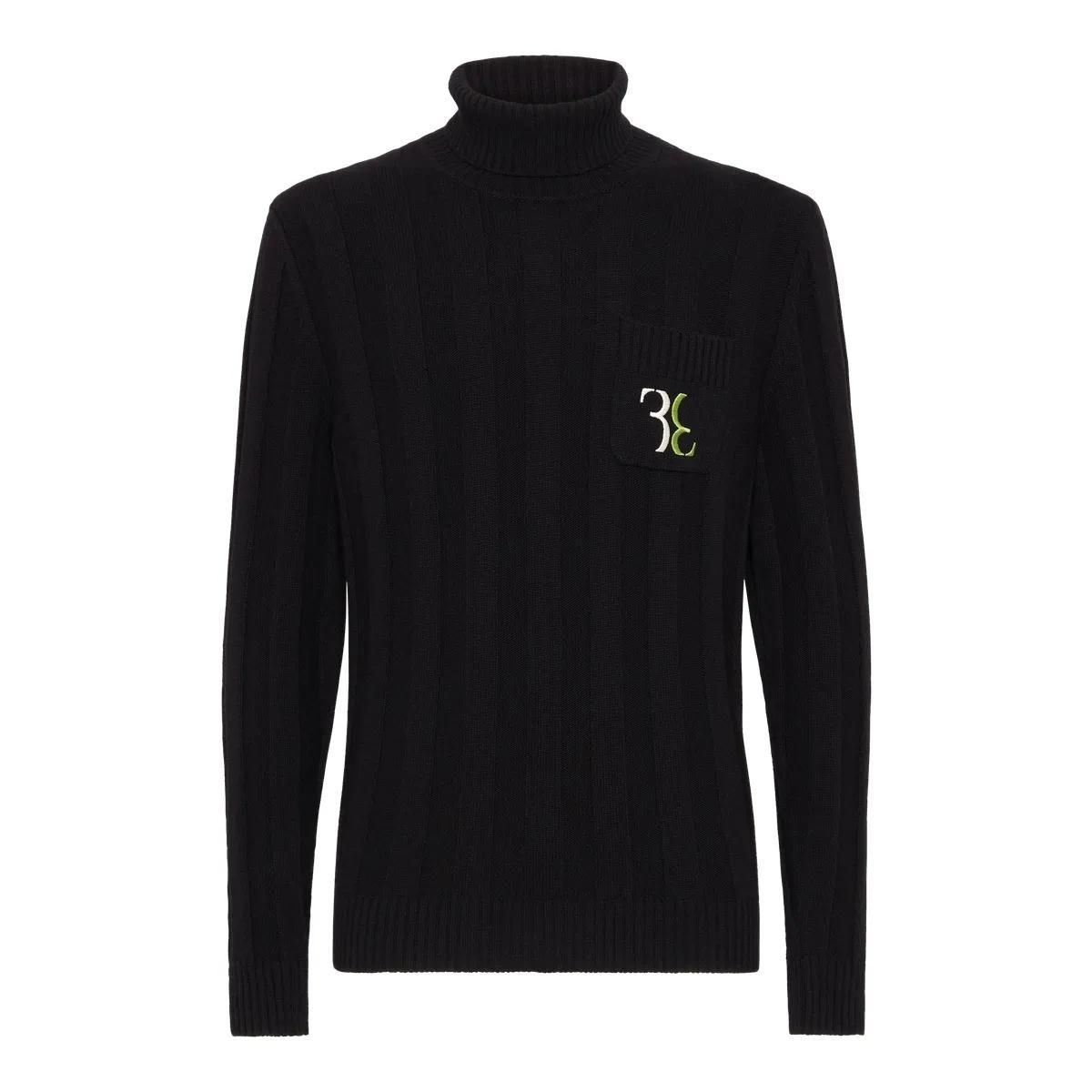 Klassischer Rollkragenpullover aus Wolle