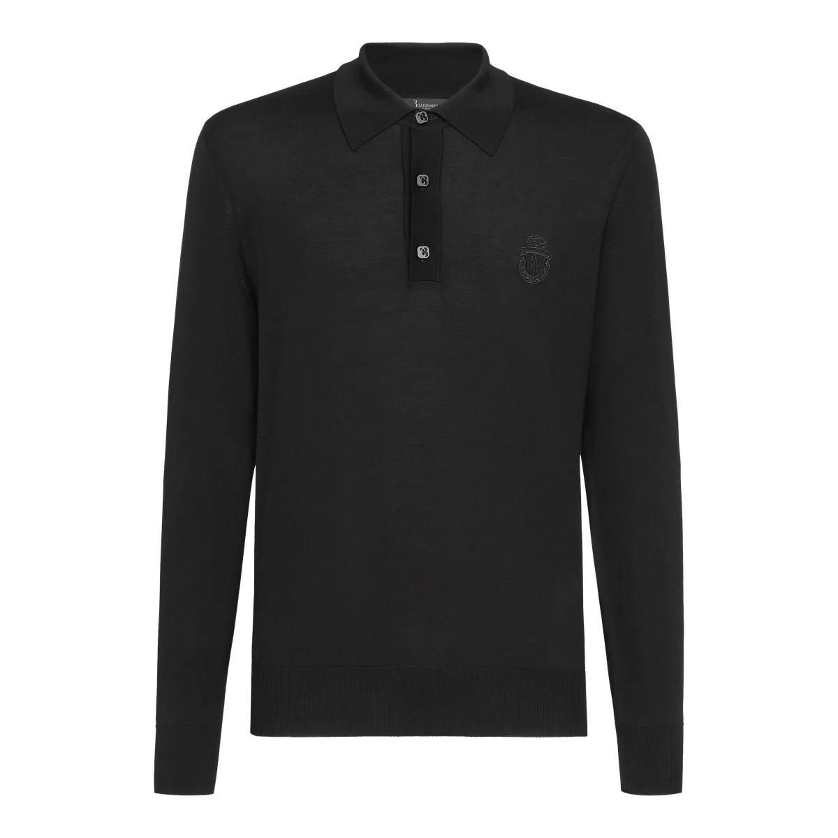 Herren Langarm Poloshirt