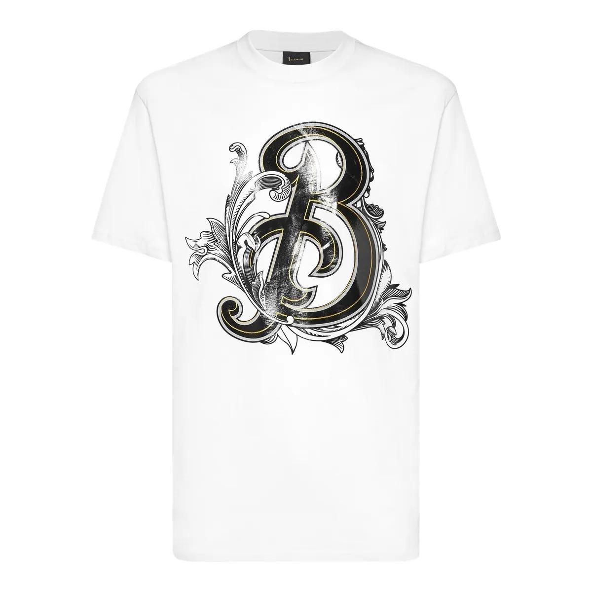 Barock Initialdruck Jersey T-Shirt