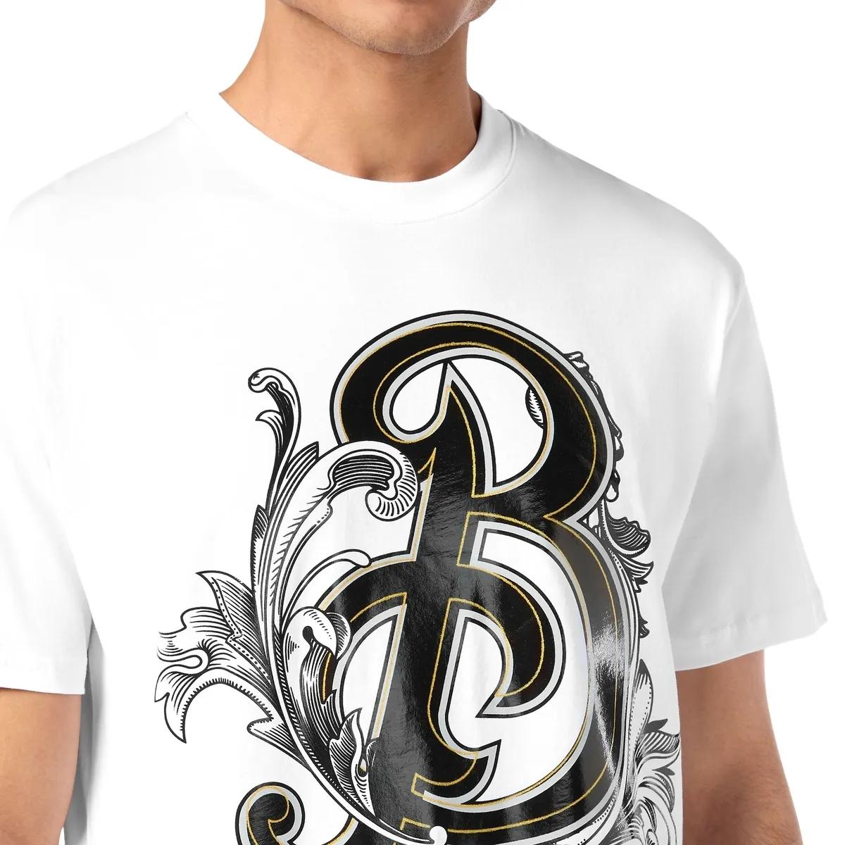 Barock Initialdruck Jersey T-Shirt