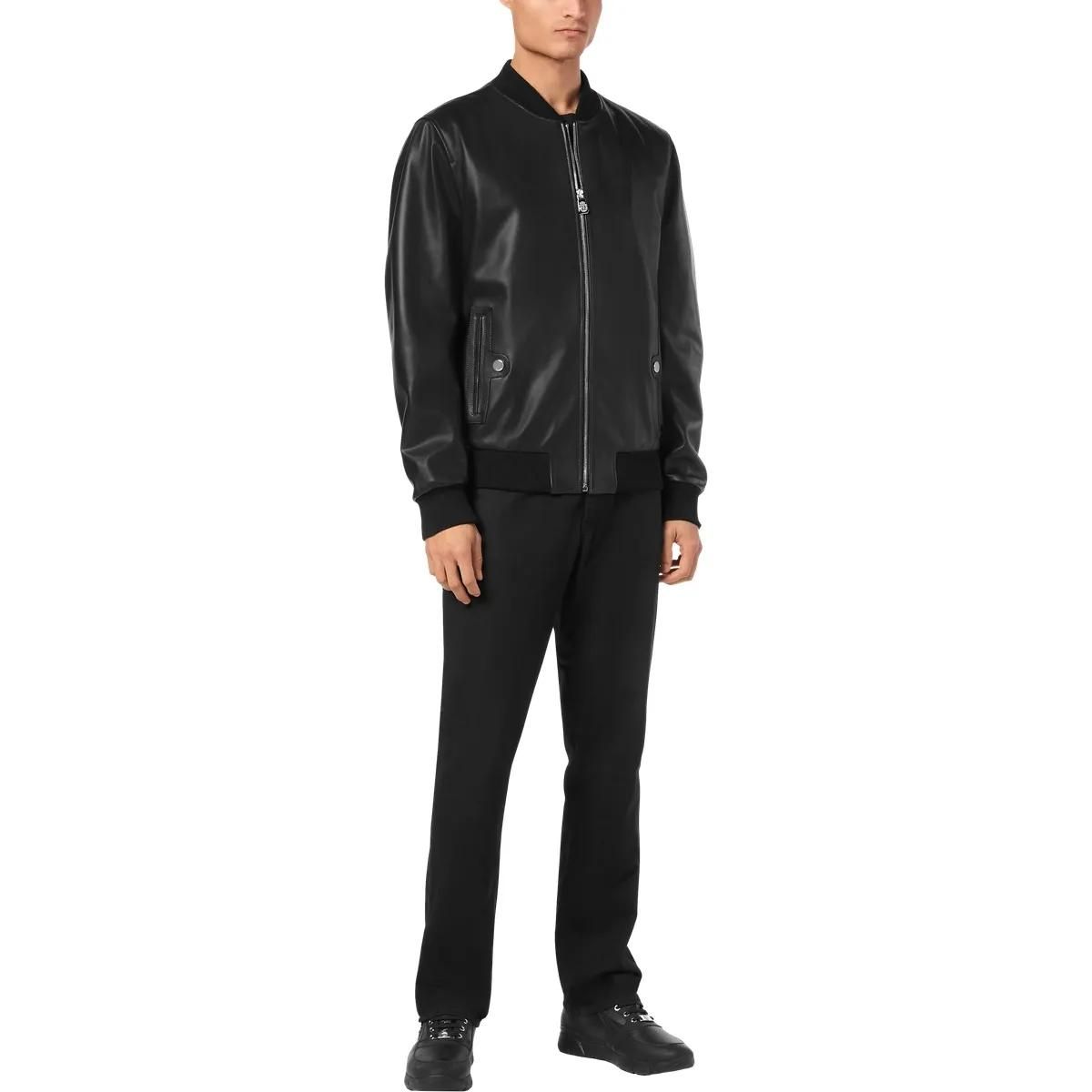 Weiche Nappa-Leder Bomberjacke