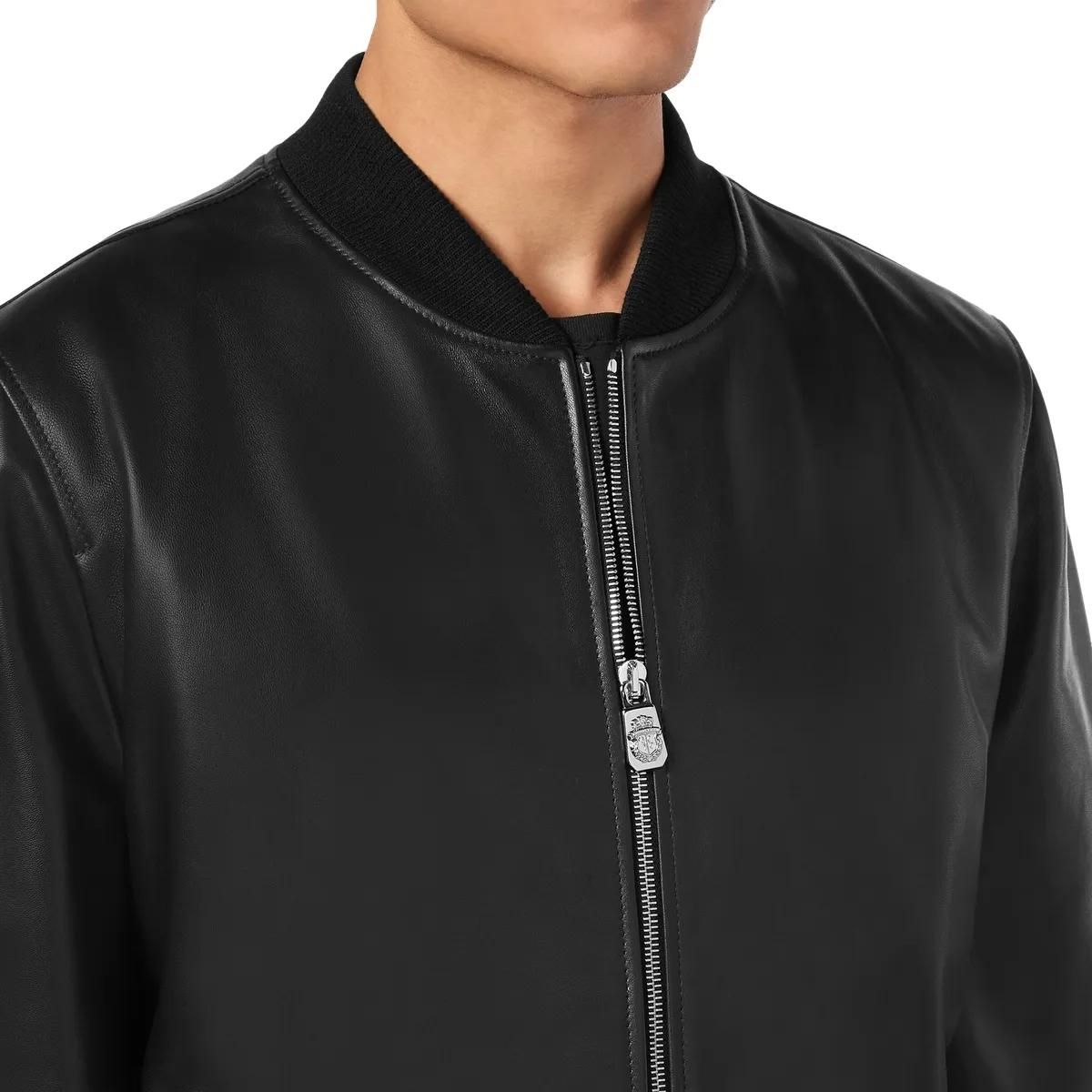 Weiche Nappa-Leder Bomberjacke