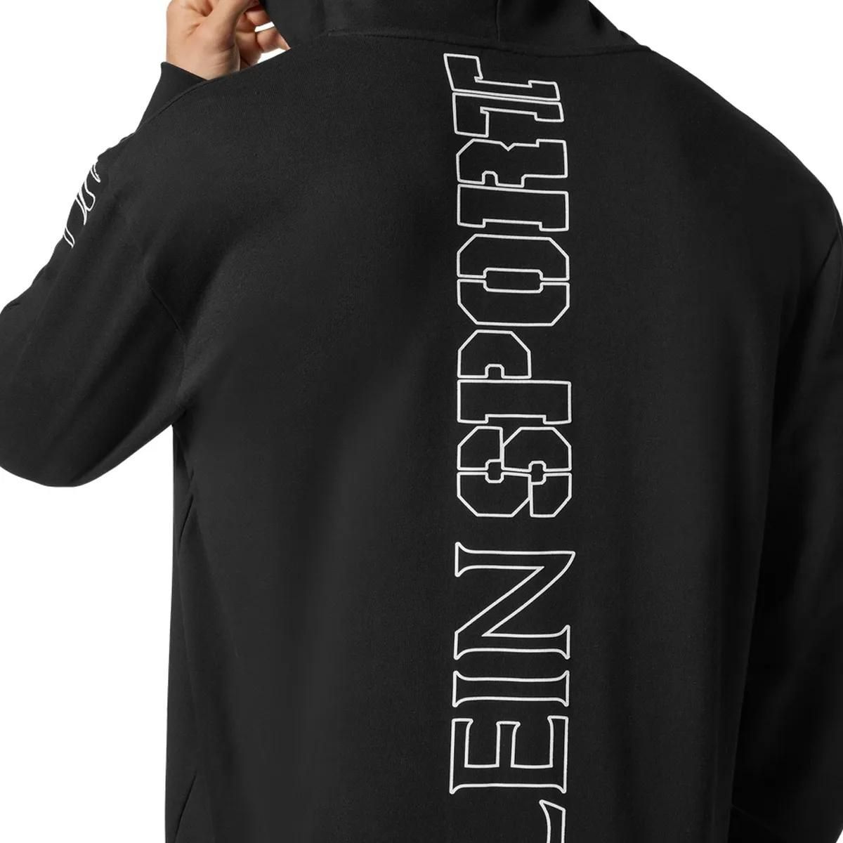 Fleece-Hoodie mit Grafikdruck