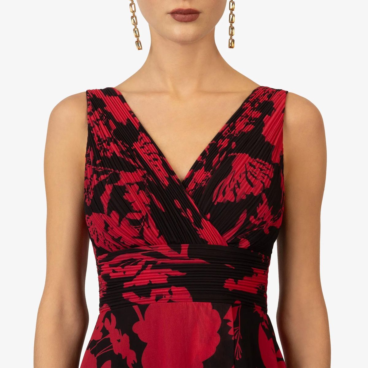 Elegantes Maxikleid mit Blumendruck