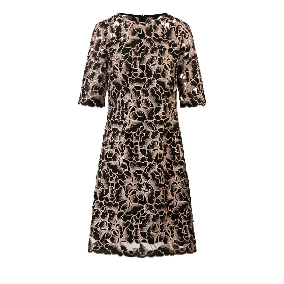 A-Linienförmiges Cocktailkleid mit Blumenspitze