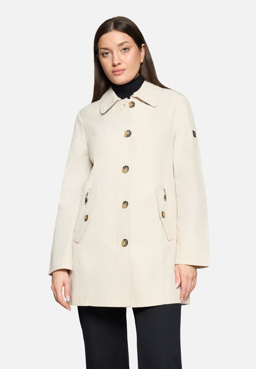 Klassische A-Linien Jacke mit Knopfleiste