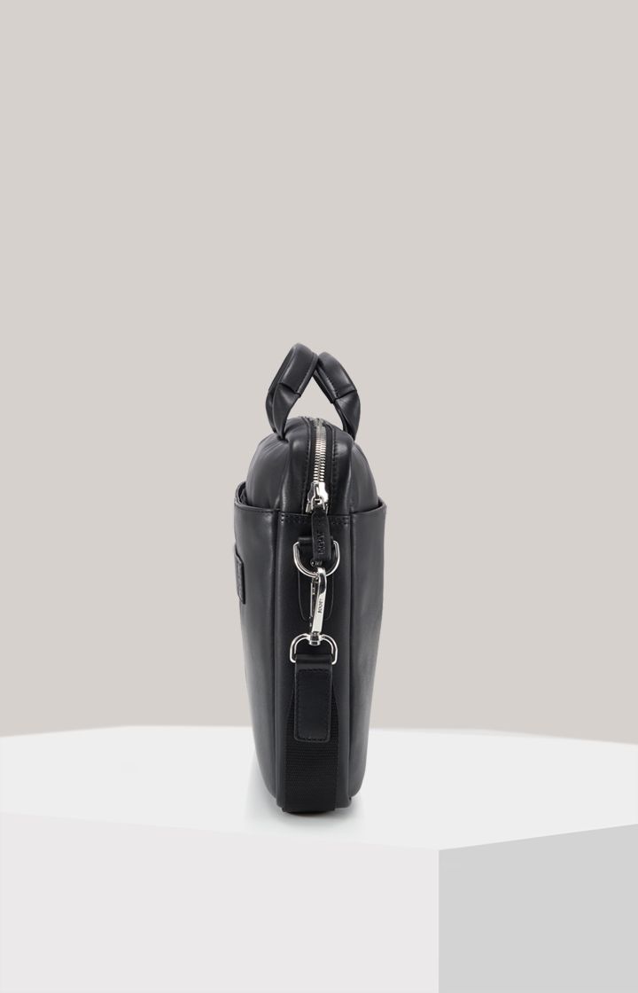 JOOP! Schwarze Leder Crossbody Businesstasche Vetra Pandion Unisex