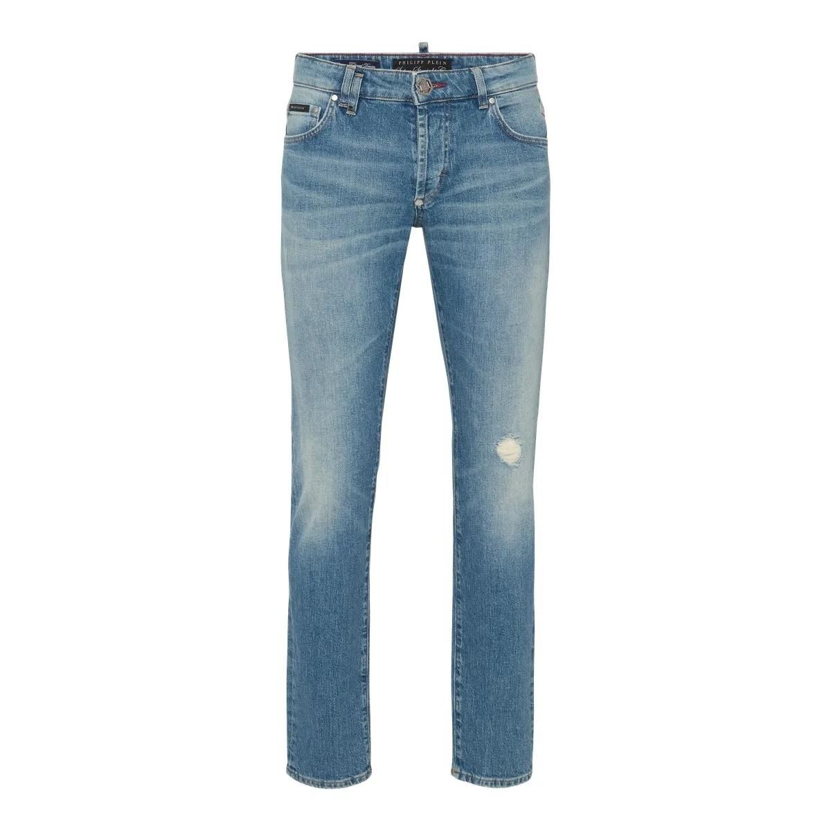 Hellblaue Jeans mit geradem Schnitt