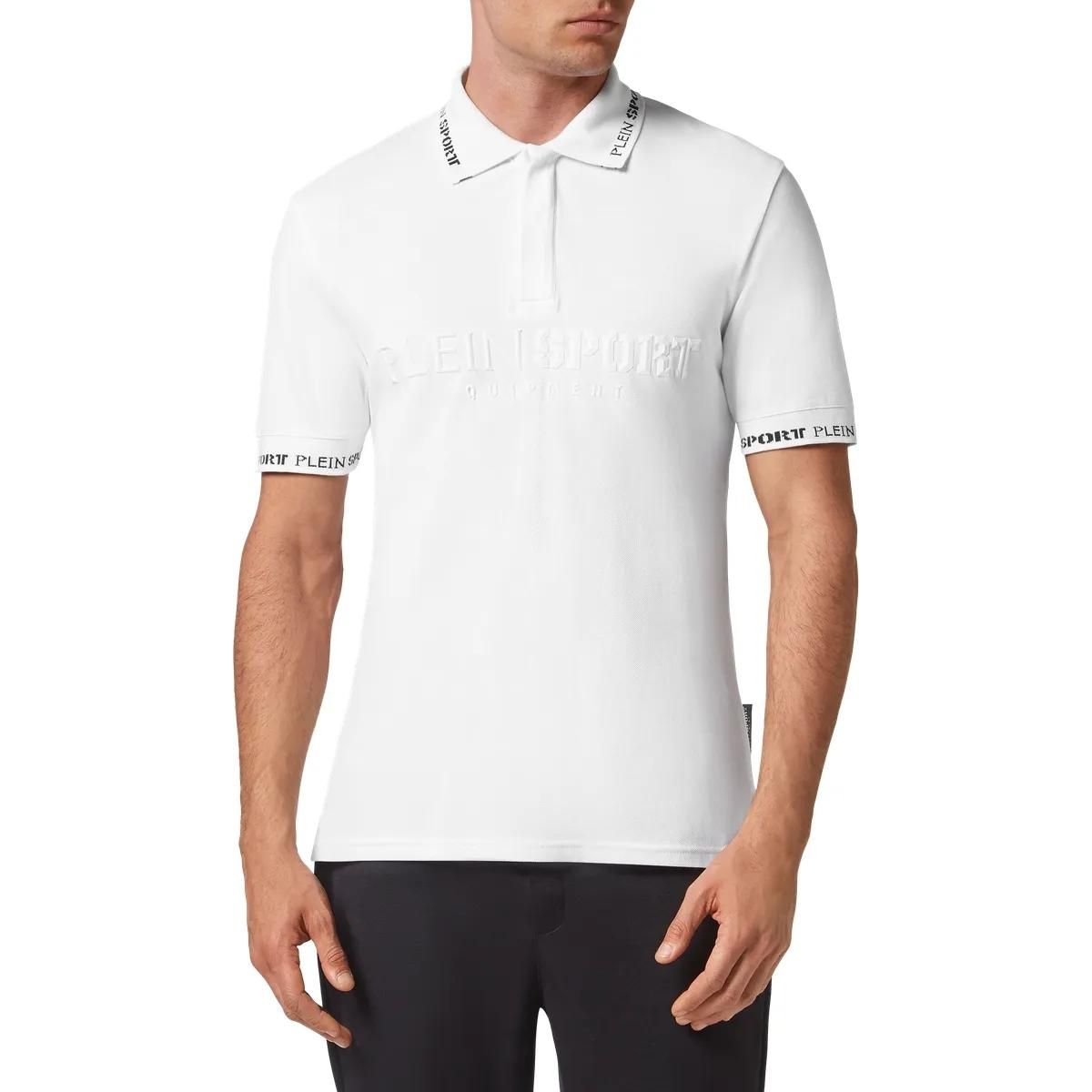 Modernes Poloshirt mit geprägtem Logo