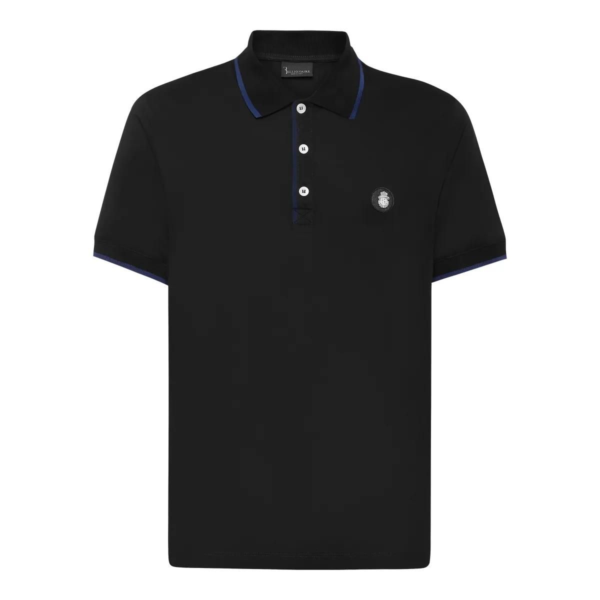Edles Jersey-Poloshirt mit Wappen