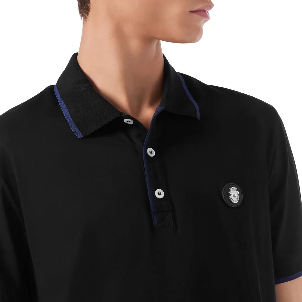 Edles Jersey-Poloshirt mit Wappen