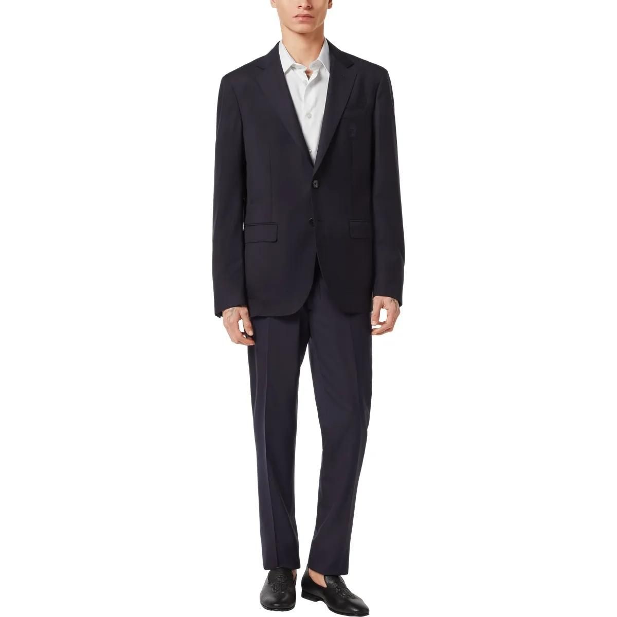 Klassischer Marineblauer Wollblazer