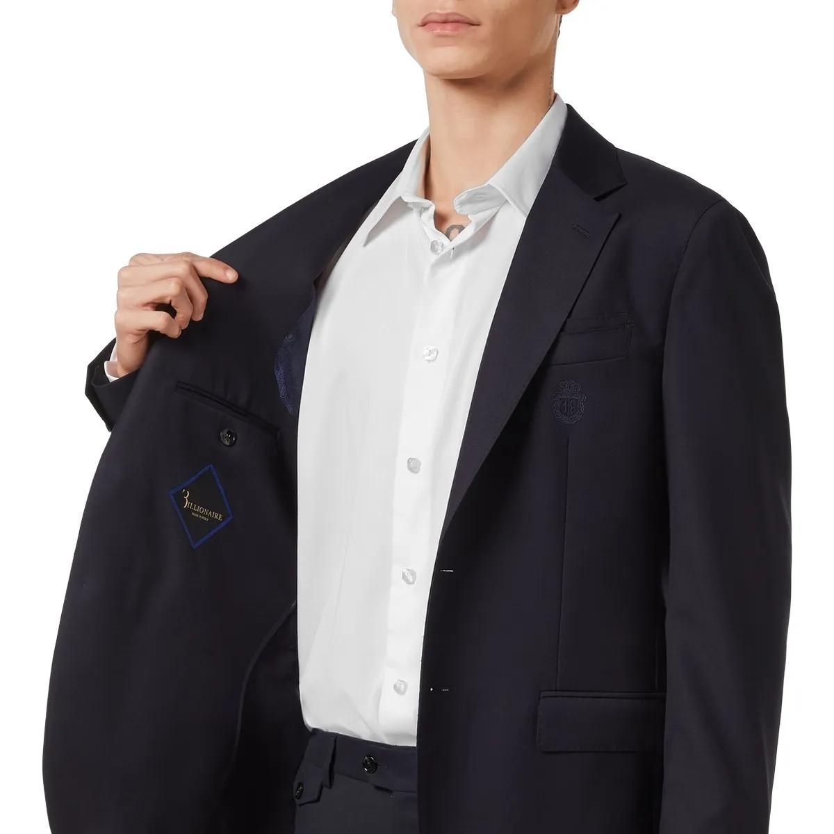 Klassischer Marineblauer Wollblazer