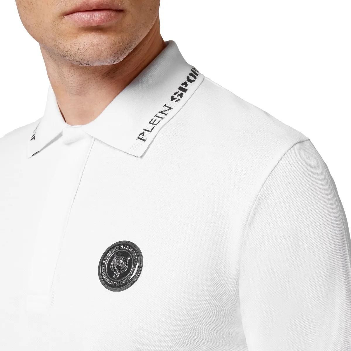 Piqué-Polohemd mit Statement