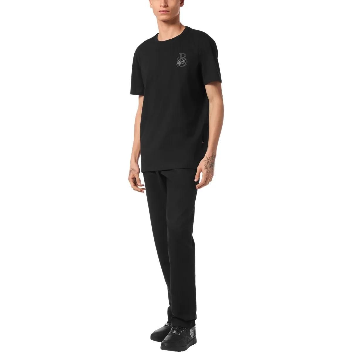 Klassisches Baumwoll-T-Shirt mit Rundhalsausschnitt