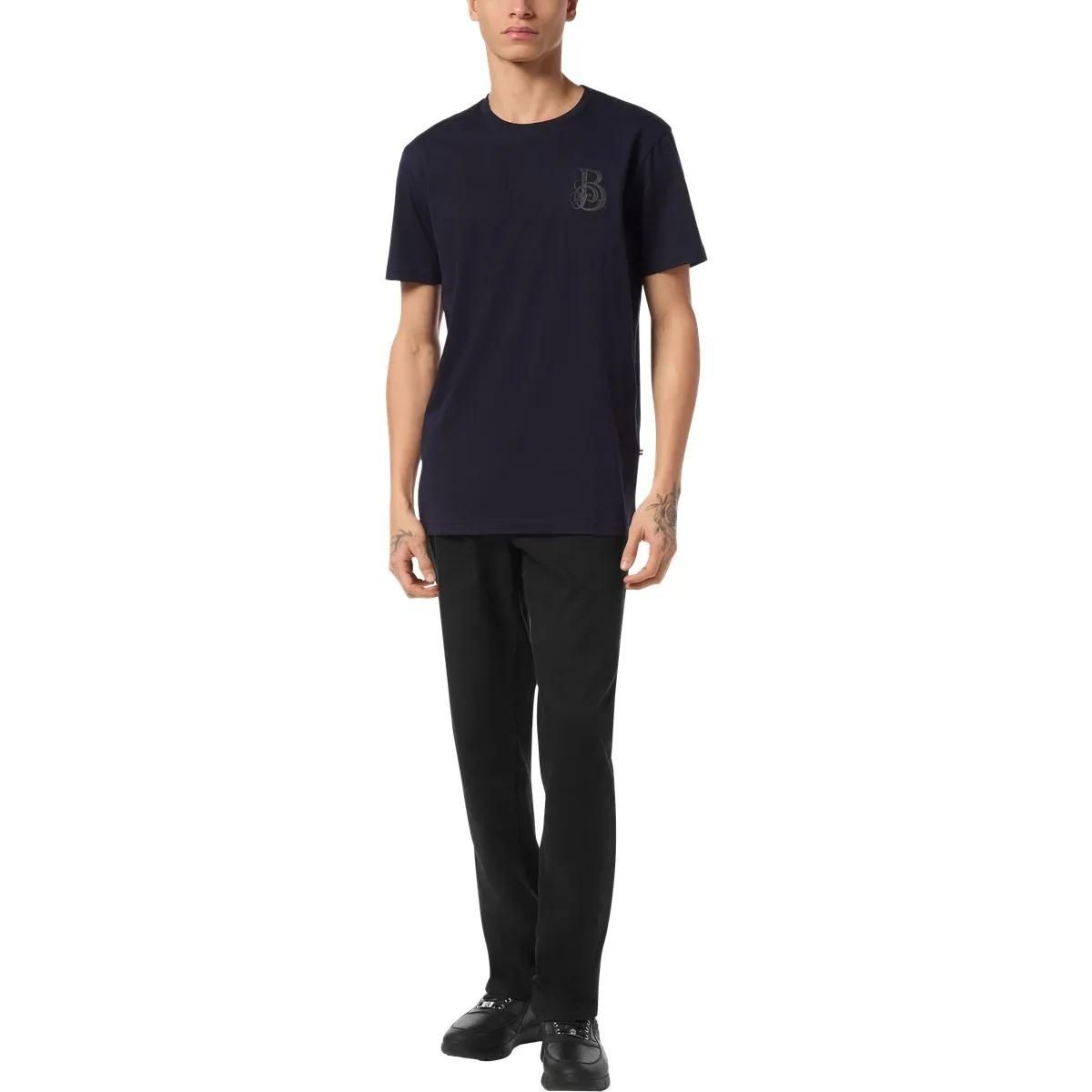 Edles T-Shirt mit Logo-Grafik und Rundhalsausschnitt