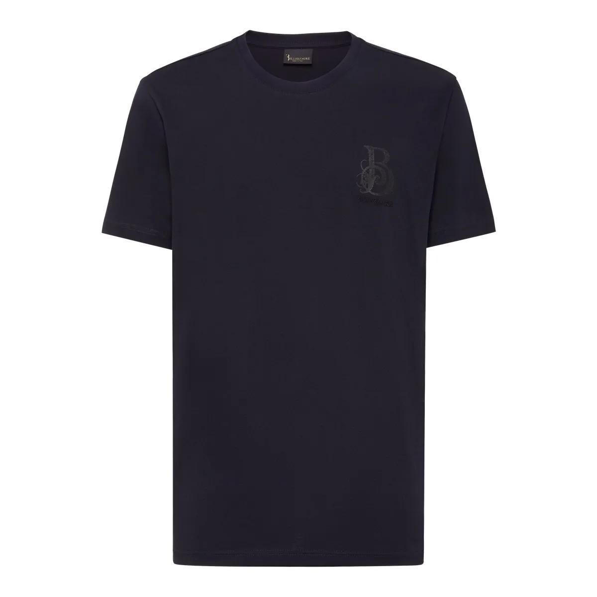 Edles T-Shirt mit Logo-Grafik und Rundhalsausschnitt