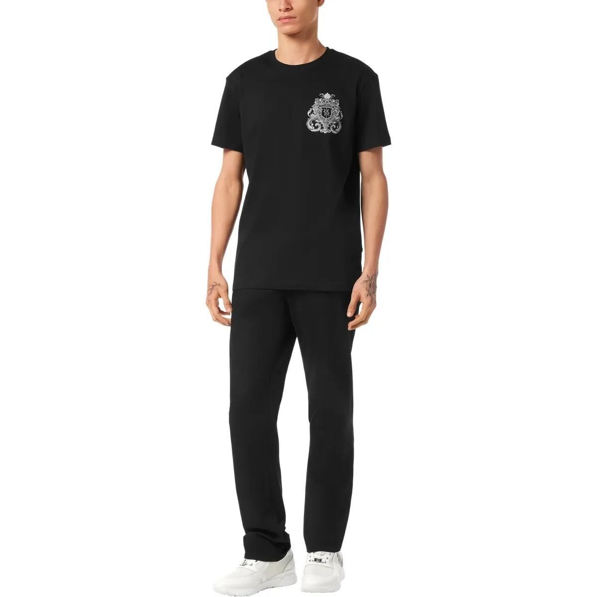 Elegantes Barock-Wappen Baumwoll-T-Shirt