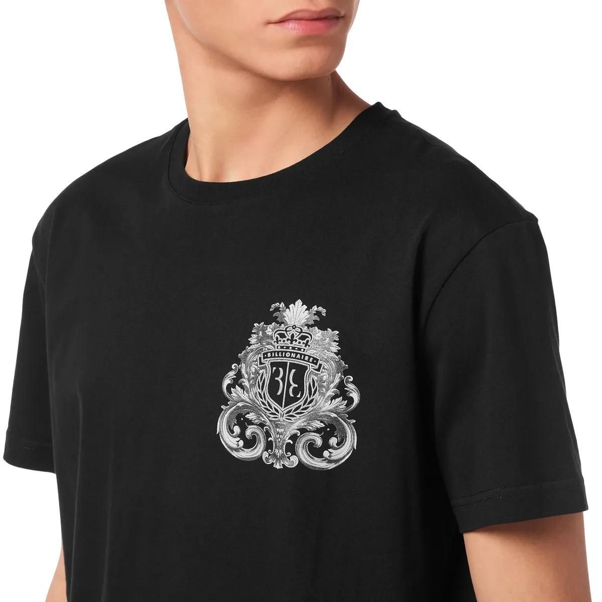 Elegantes Barock-Wappen Baumwoll-T-Shirt