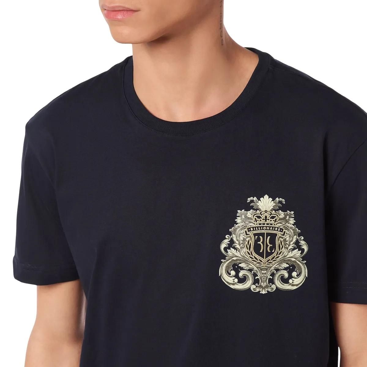 Luxuriöses Barock-Wappen Baumwoll T-Shirt