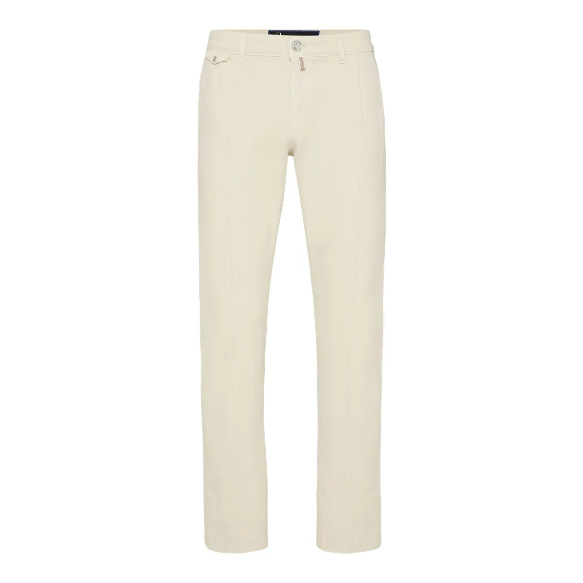 Gerade geschnittene Chino-Hose mit Detail vorne