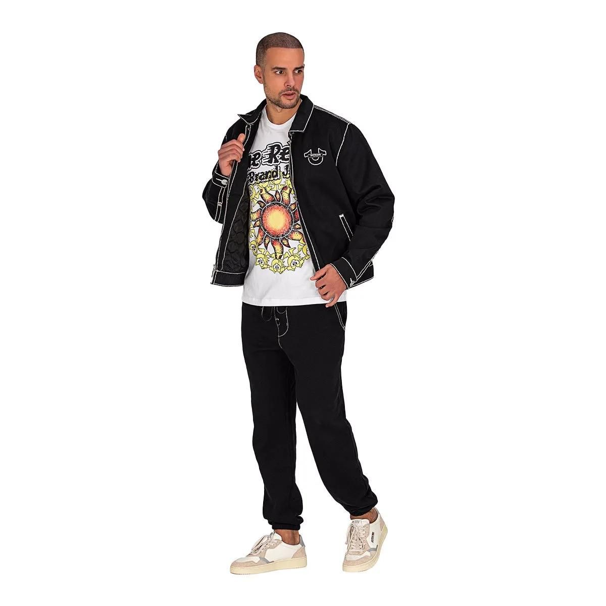 Sweathose mit Kontrastnaht, Relaxed Fit