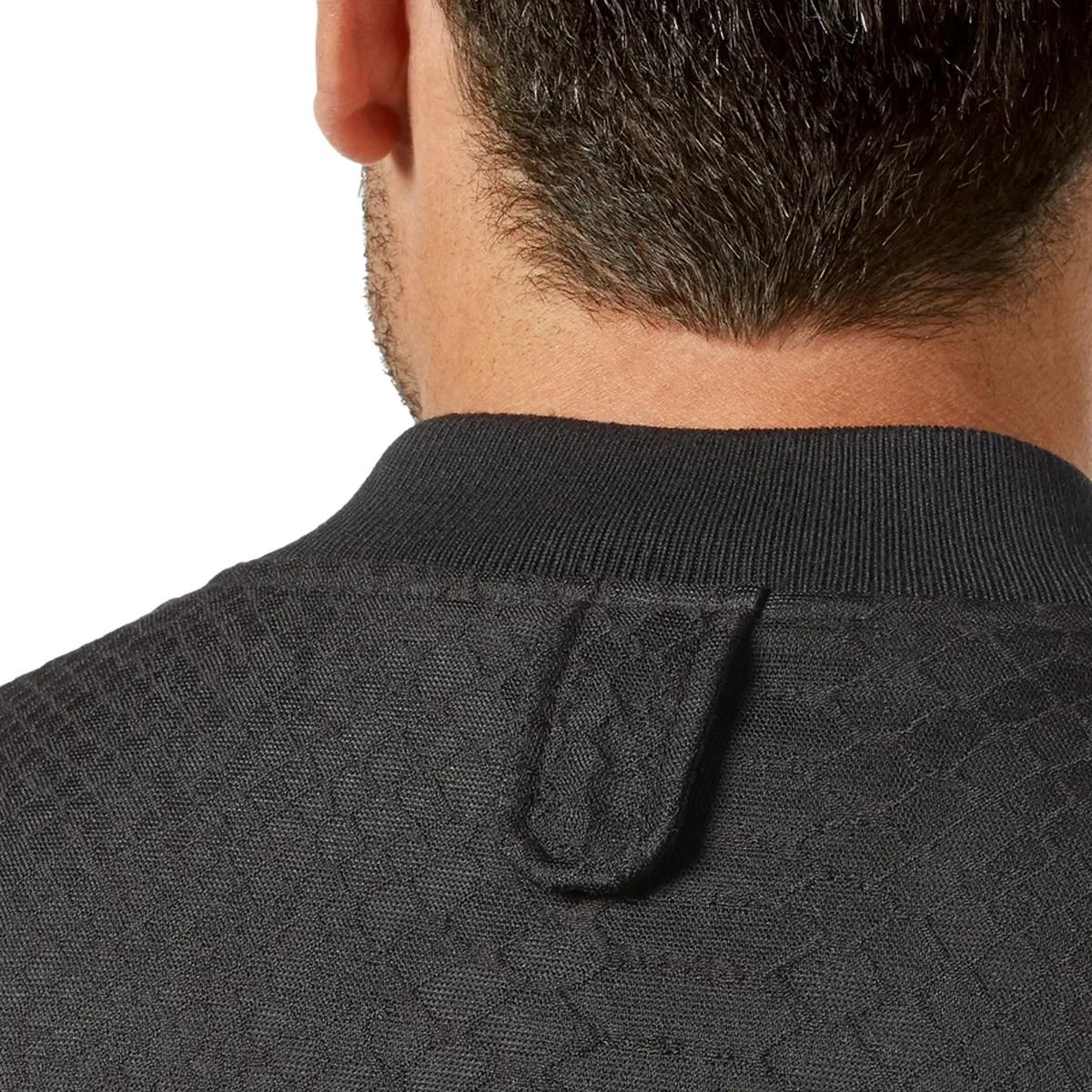 Schwarze Herren Bomberjacke mit Krokodilmuster