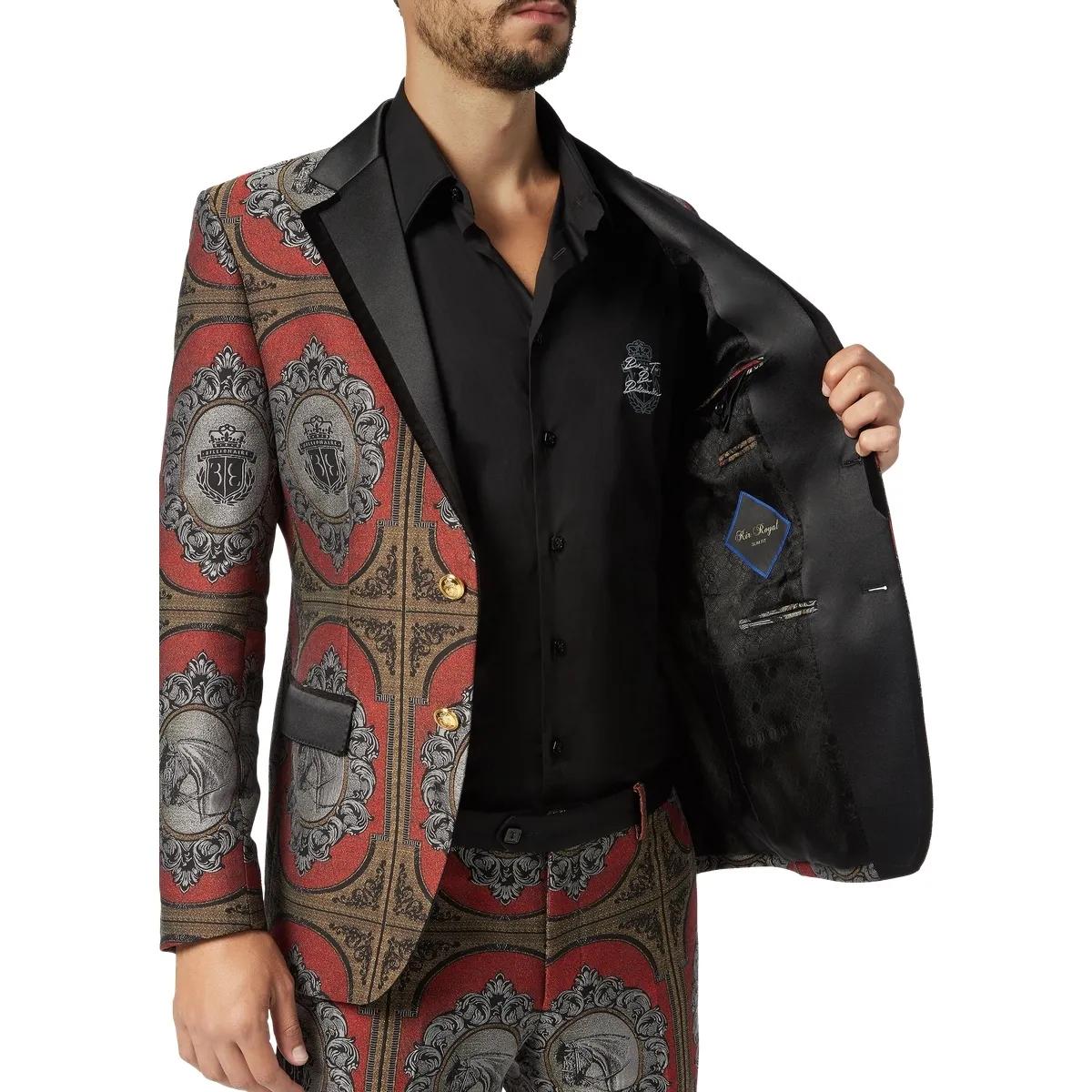 Barock Jacquard Abend Blazer
