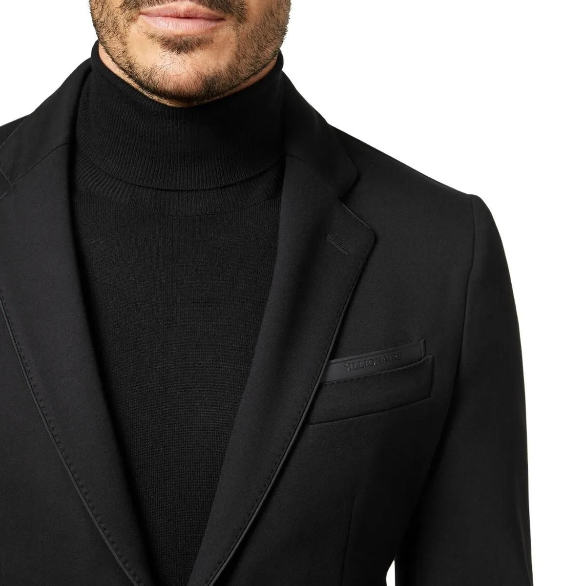 Moderner Jersey-Blazer aus Wollmischung