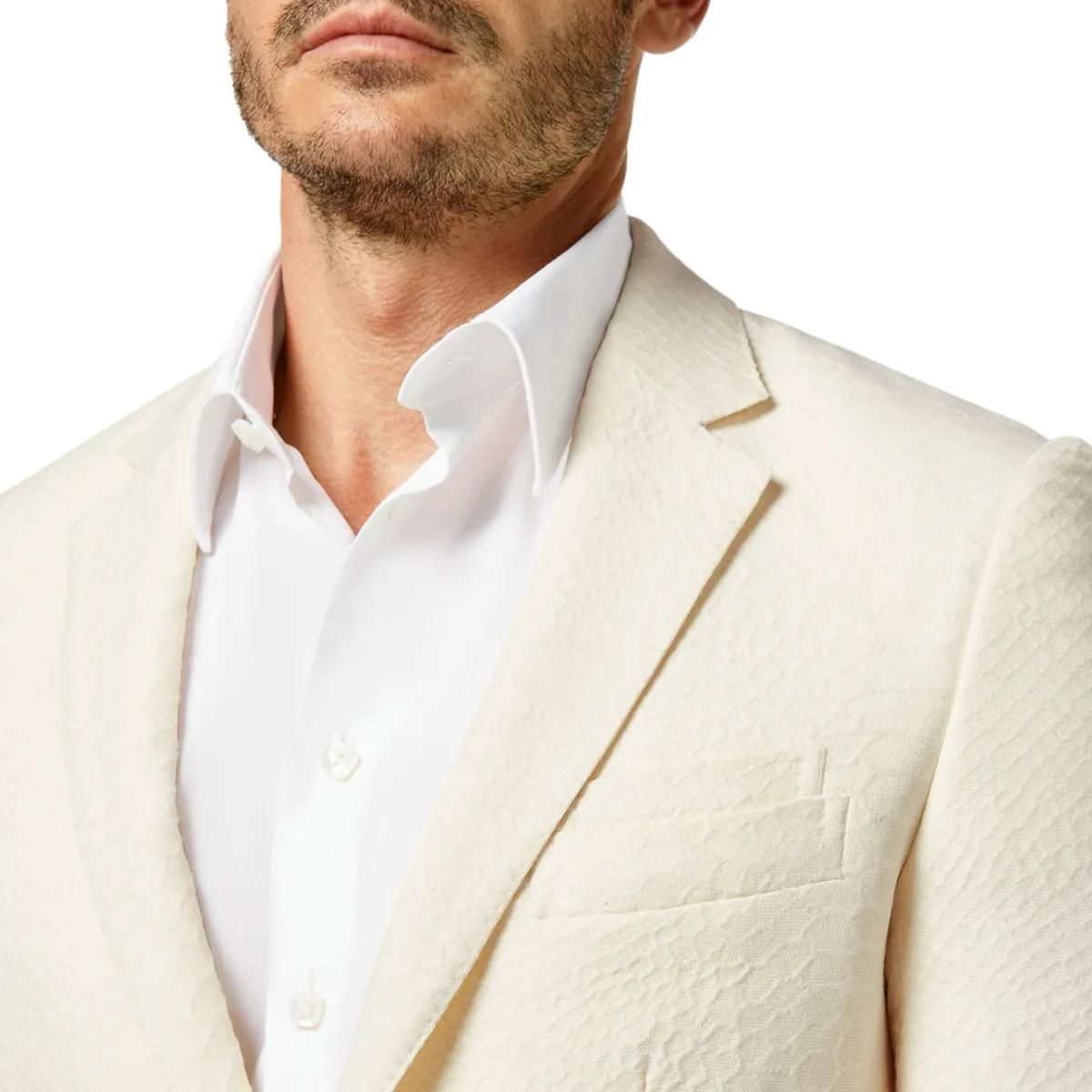 Strukturierte Woll-Abendjacke, maßgeschneiderte Passform