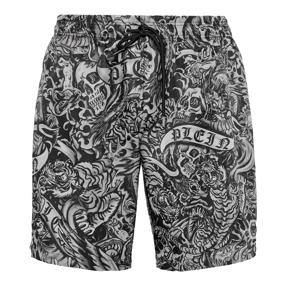 Badehose mit Tattoo-Print