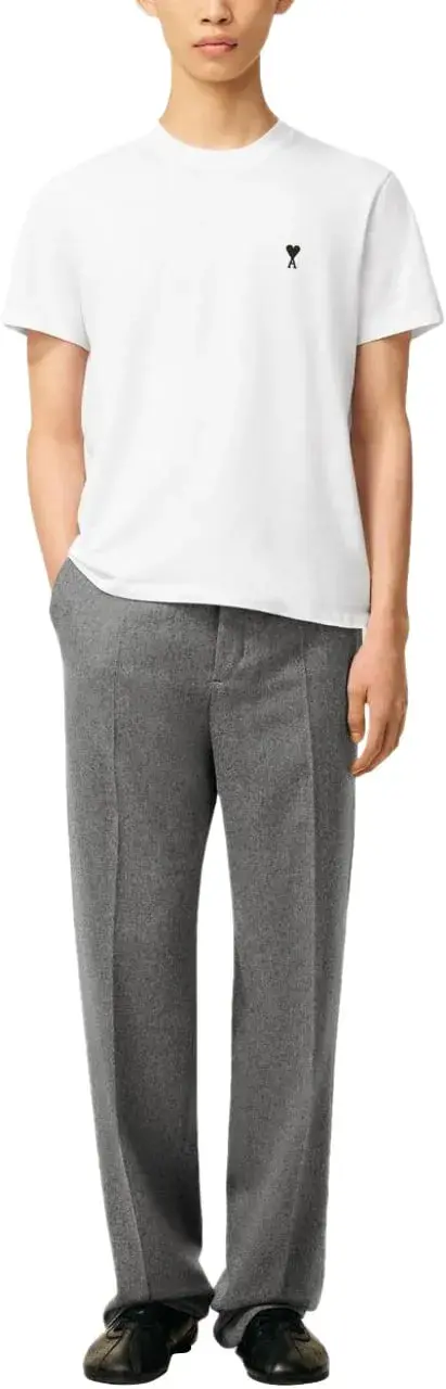 Klassisches T-Shirt mit Logo-Stickerei