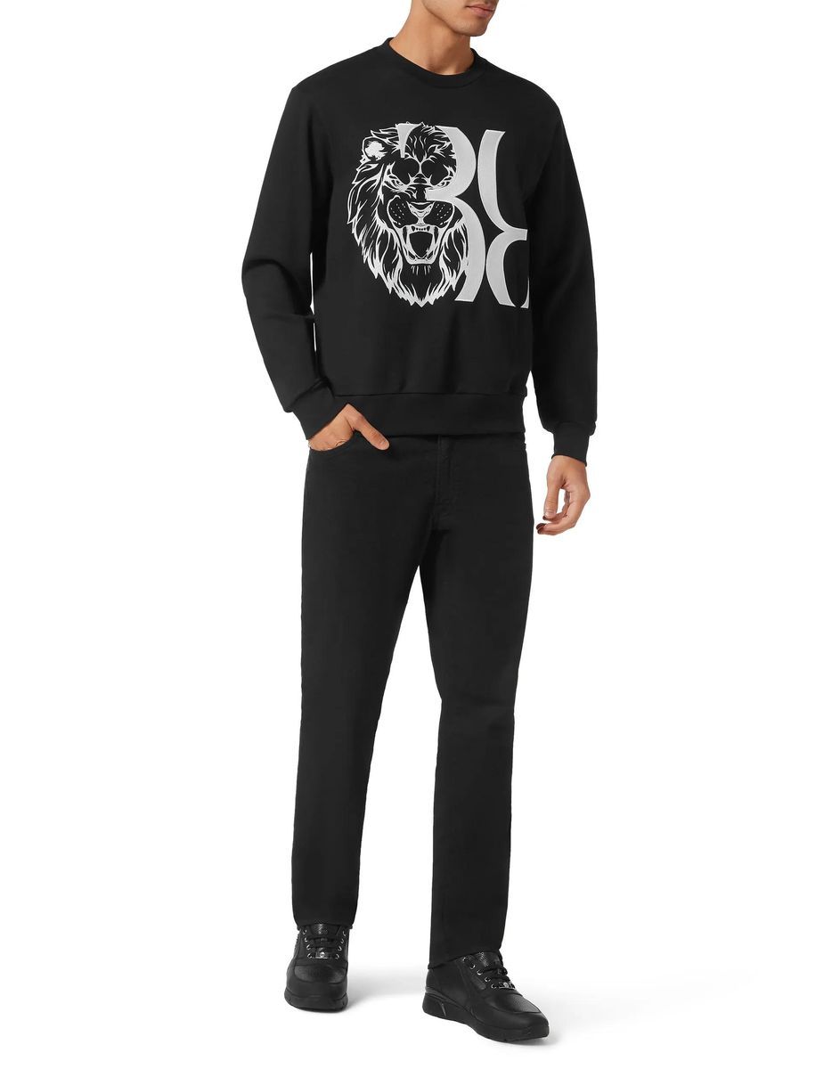 Baumwoll-Sweatshirt mit Grafikprint