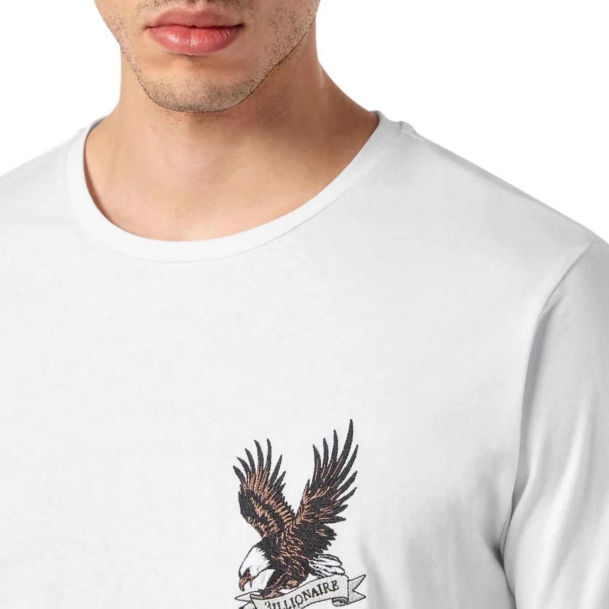 T-Shirt mit Adlergrafik und Rundhalsausschnitt