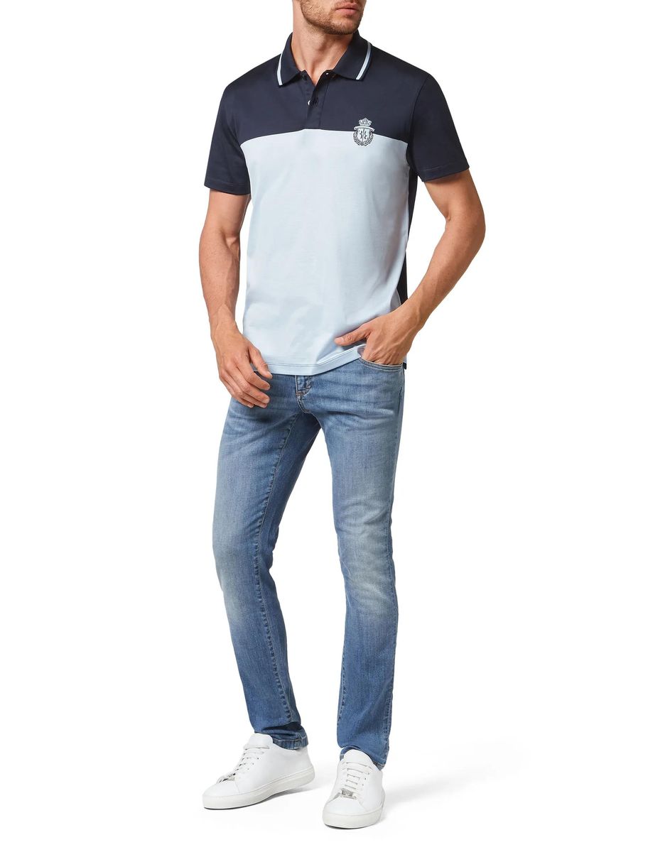 Farbiges Baumwoll-Poloshirt