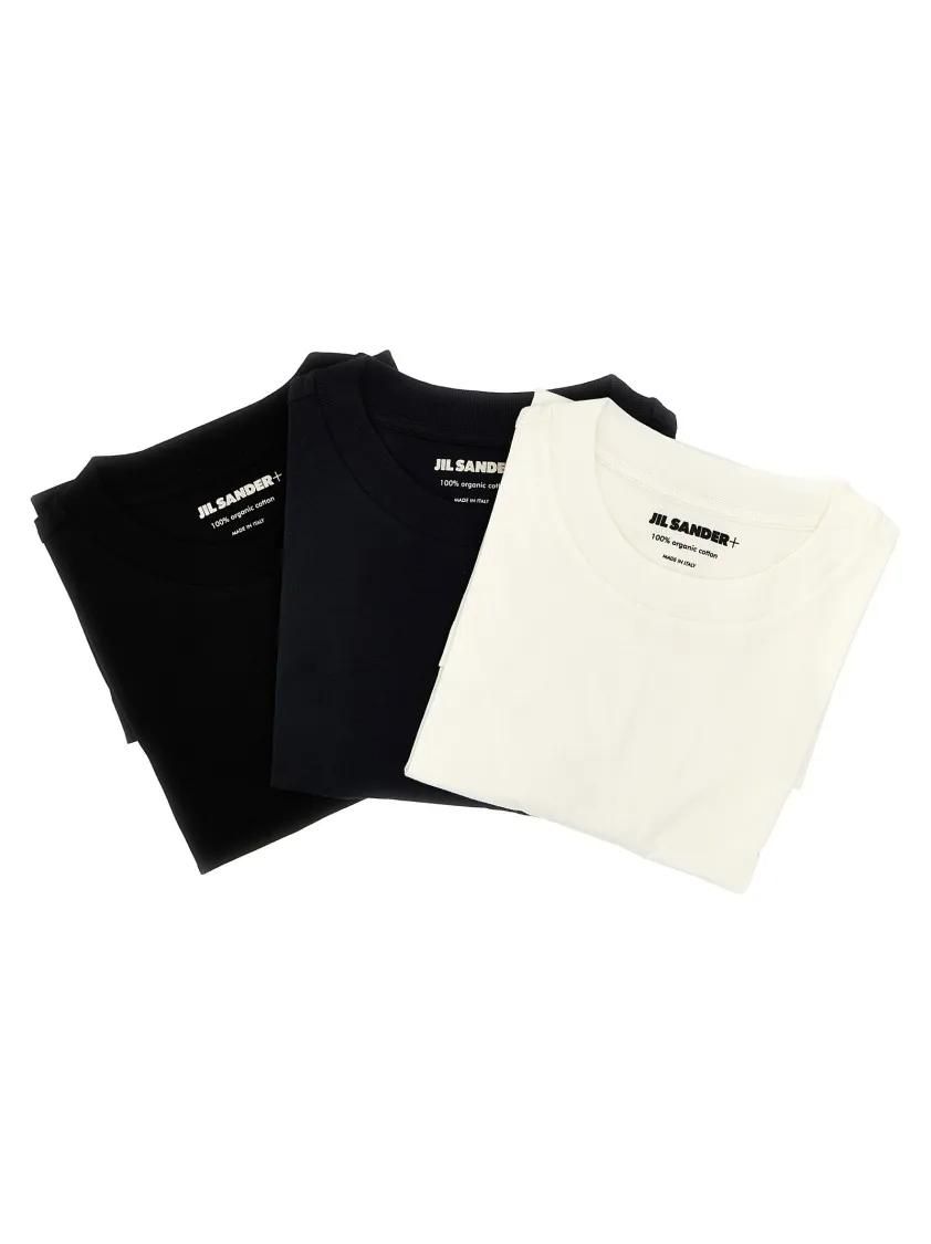 Bio-Baumwoll T-Shirt Set mit Rundhalsausschnitt