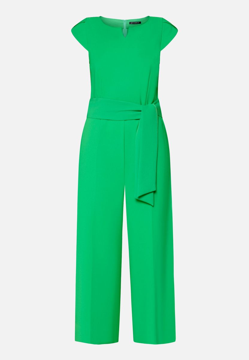 Eleganter Zweifarben-Jumpsuit mit Cropped-Bein