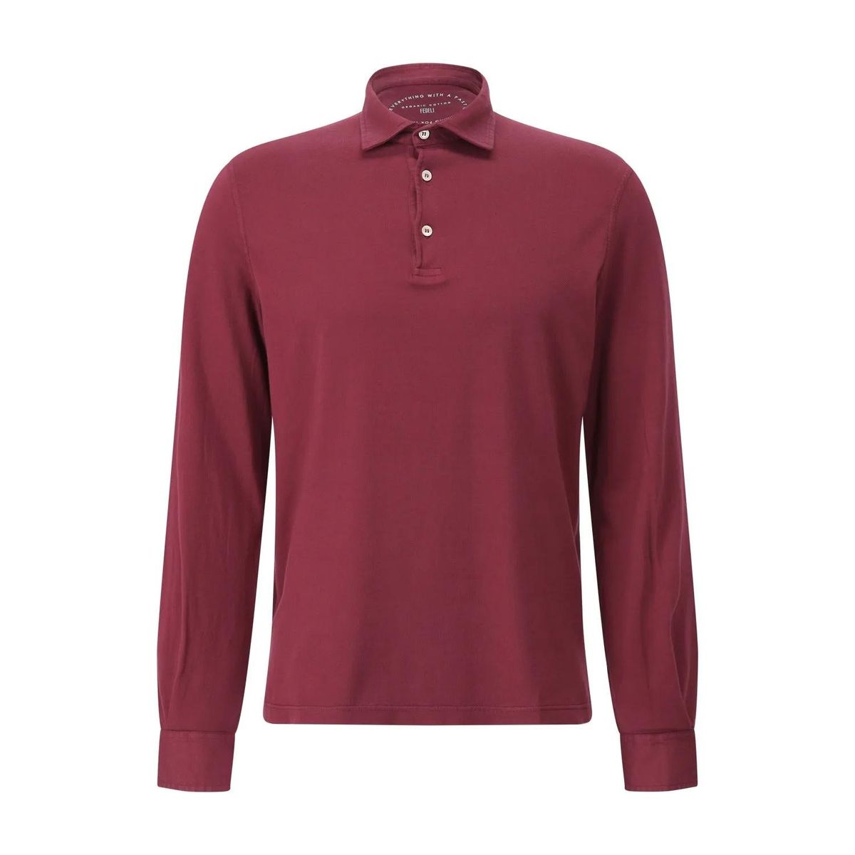 Langarm Poloshirt aus Baumwolle
