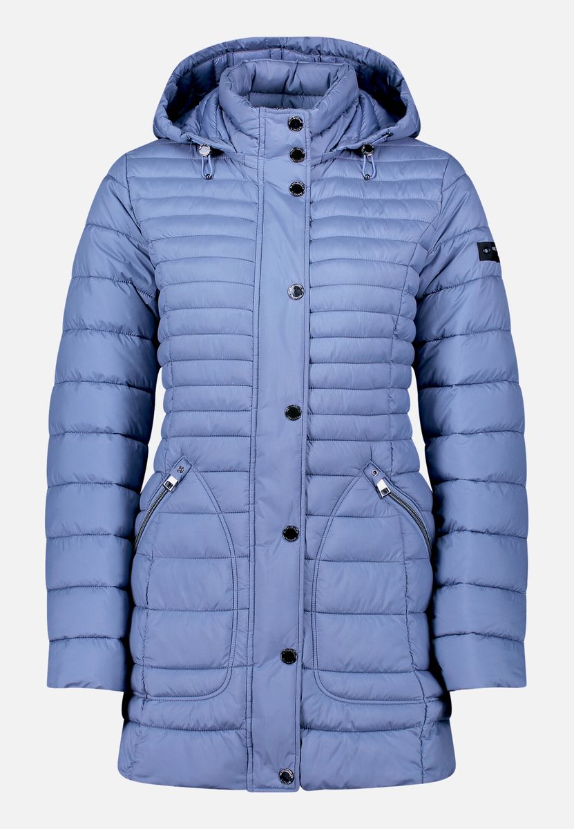 Steppjacke mit abnehmbarer Kapuze