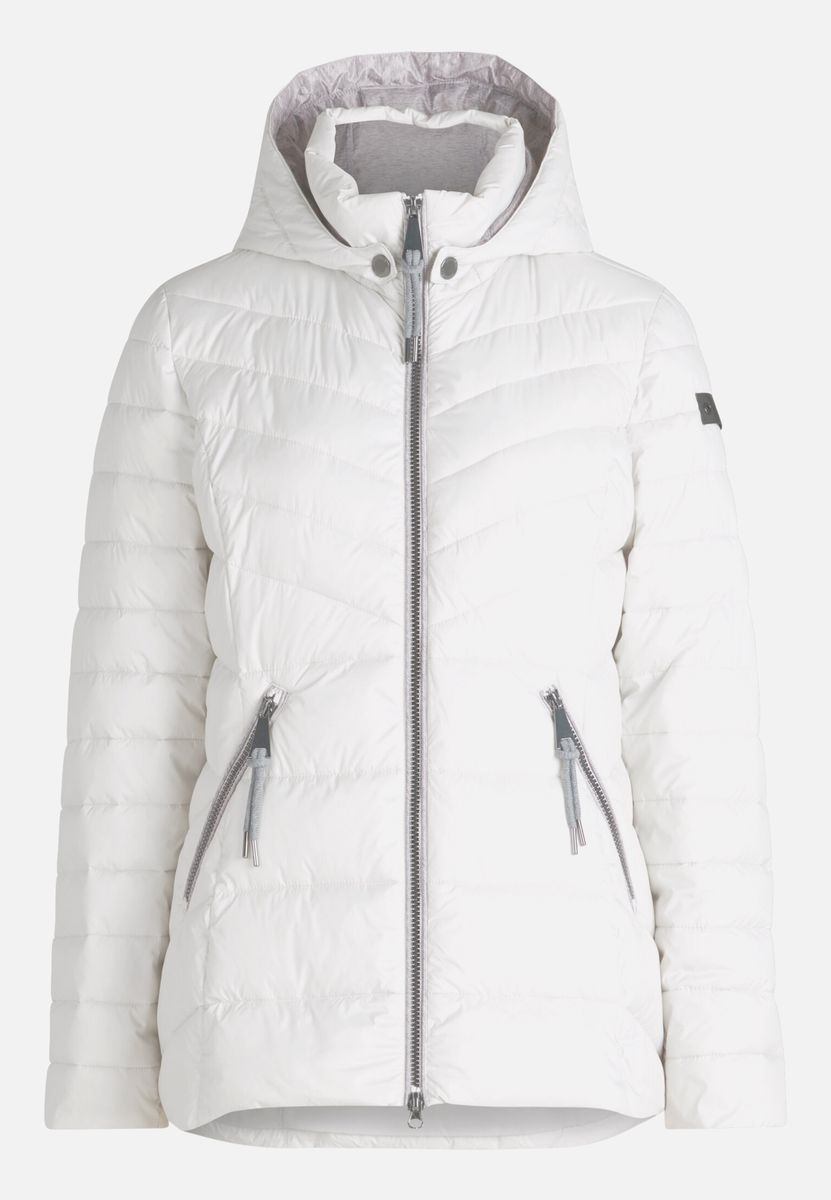 Steppjacke mit abnehmbarer Kapuze