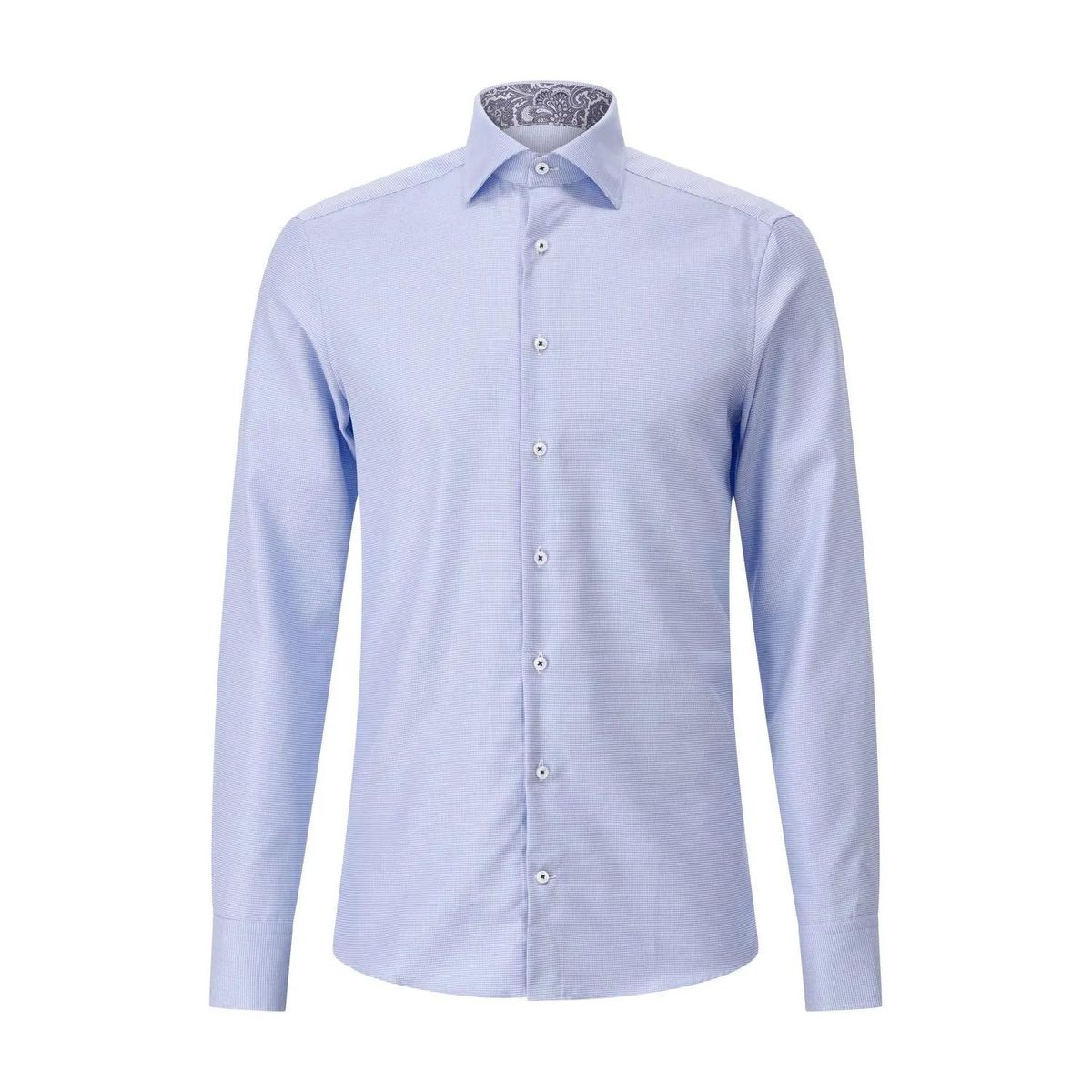 Slim-Fit Hellblaues Hemd
