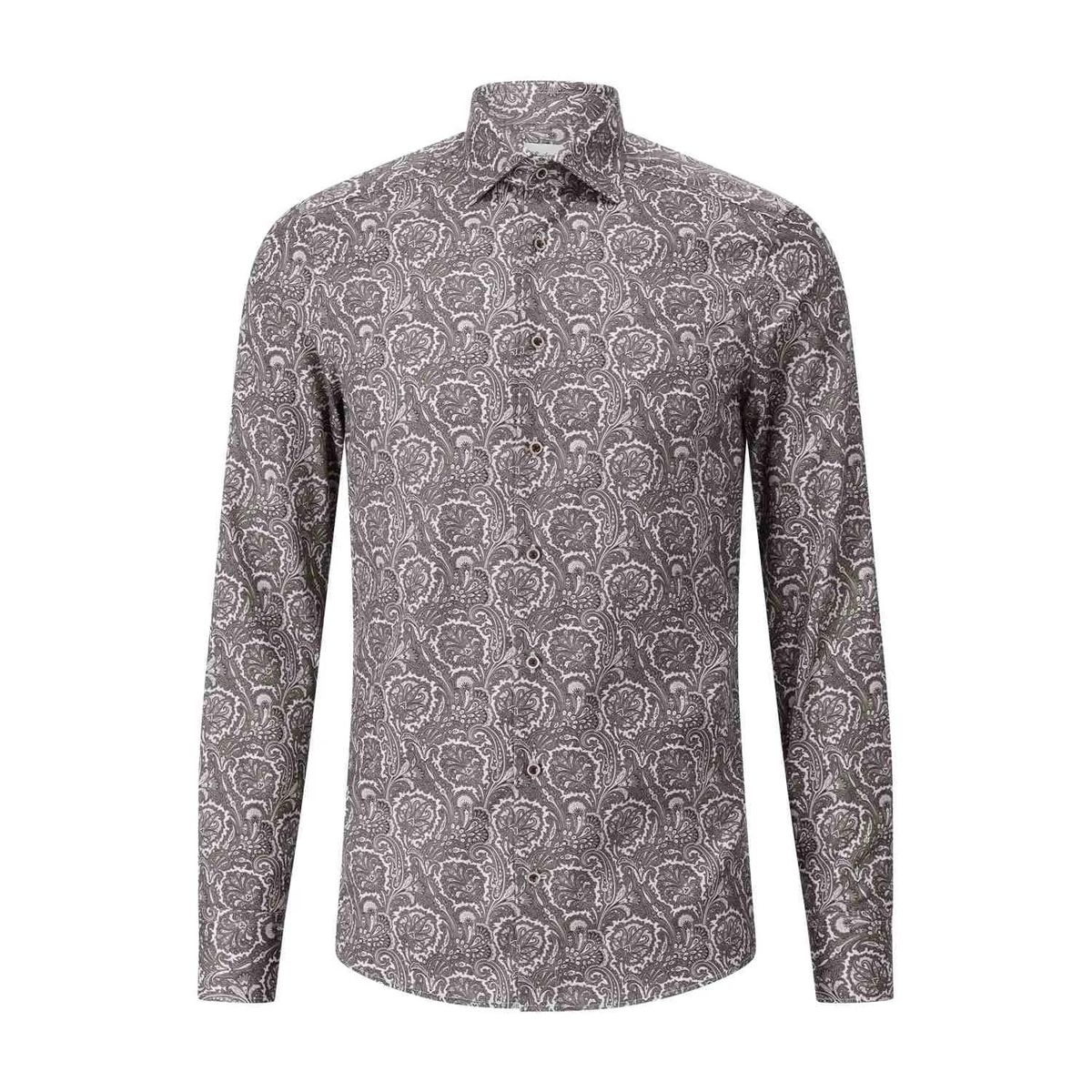 Slim Fit Hemd mit Paisley-Muster