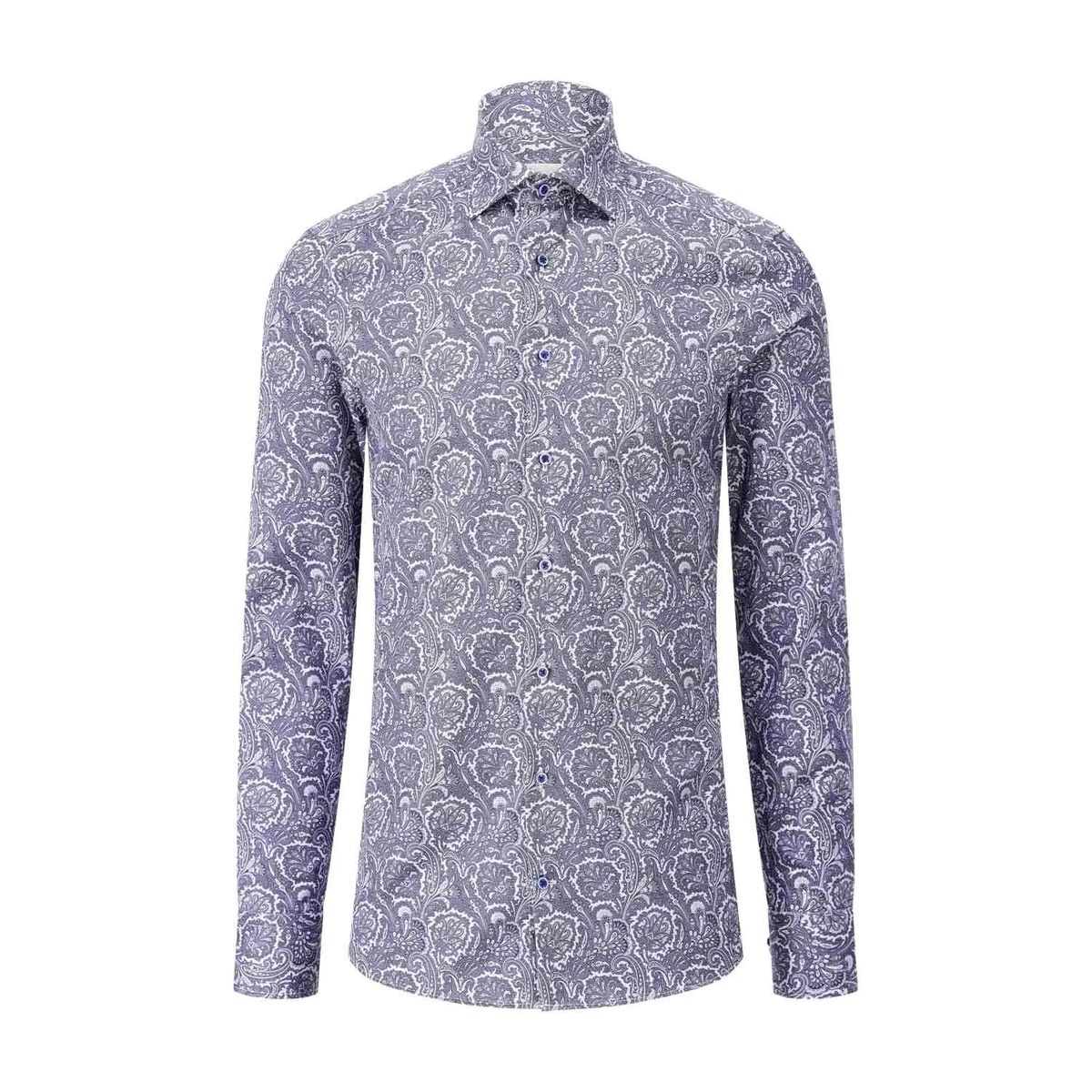 Slim-Fit Hemd mit Paisley-Print und langen Ärmeln