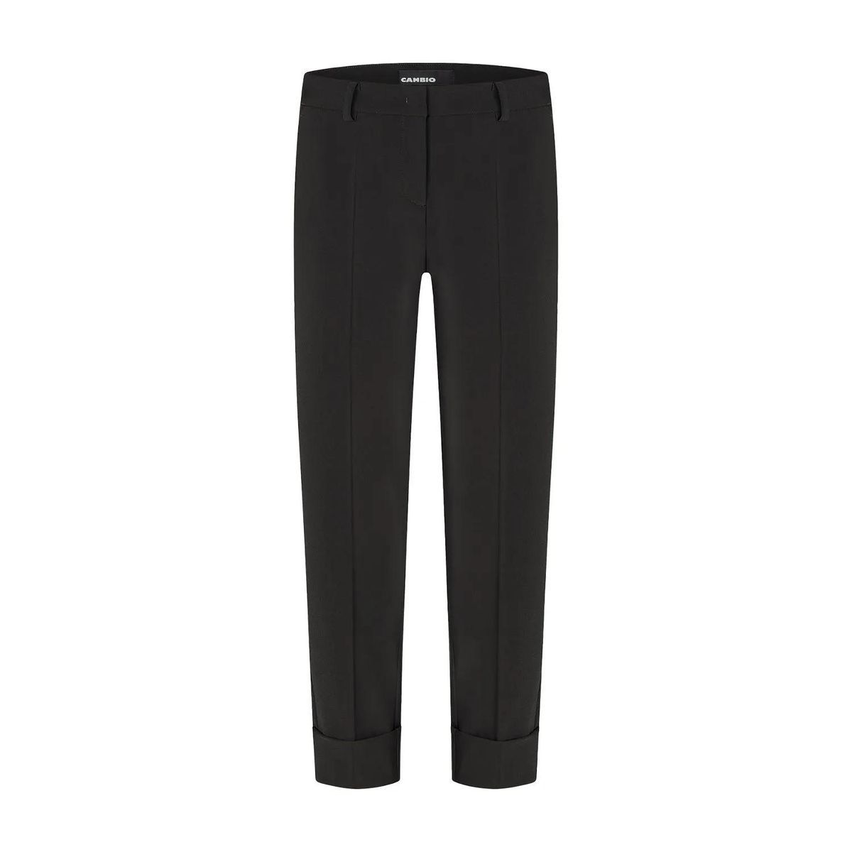 Elegante Cropped Hose mit Umschlägen