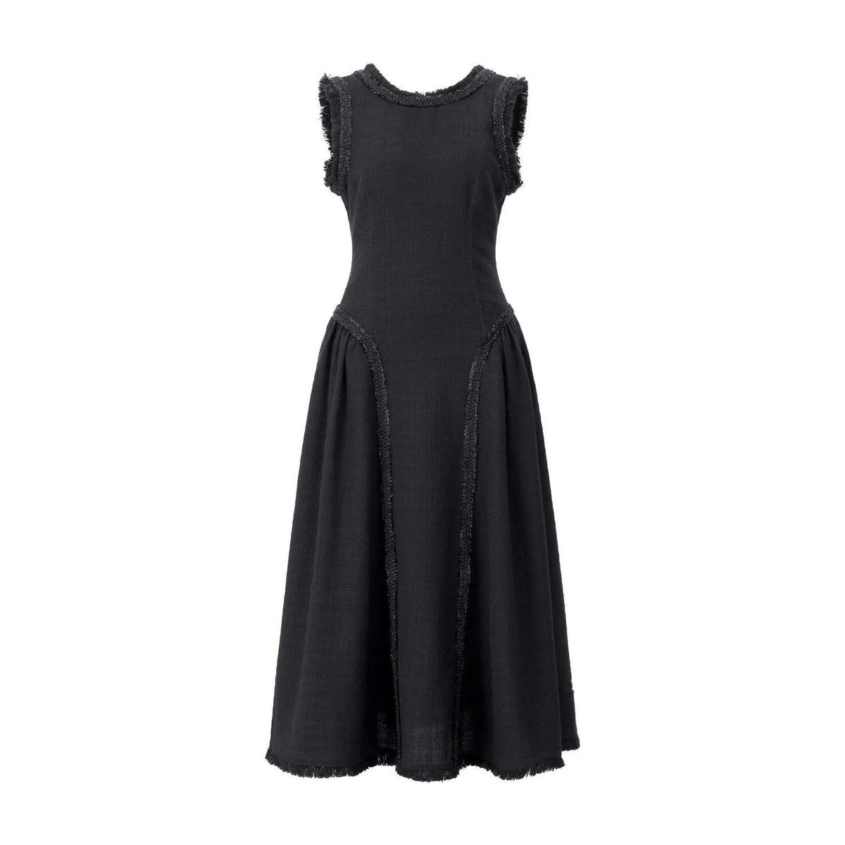 Elegantes Midikleid mit Fransen